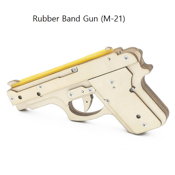 Homemade Rubber Band Gun M-21 STEM Toy Kit
