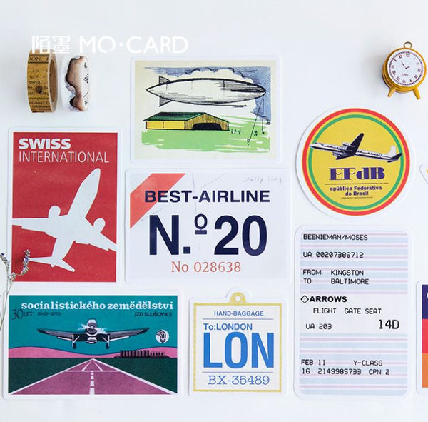 MoCard Colored Luggage Tags Postcards (30pcs)