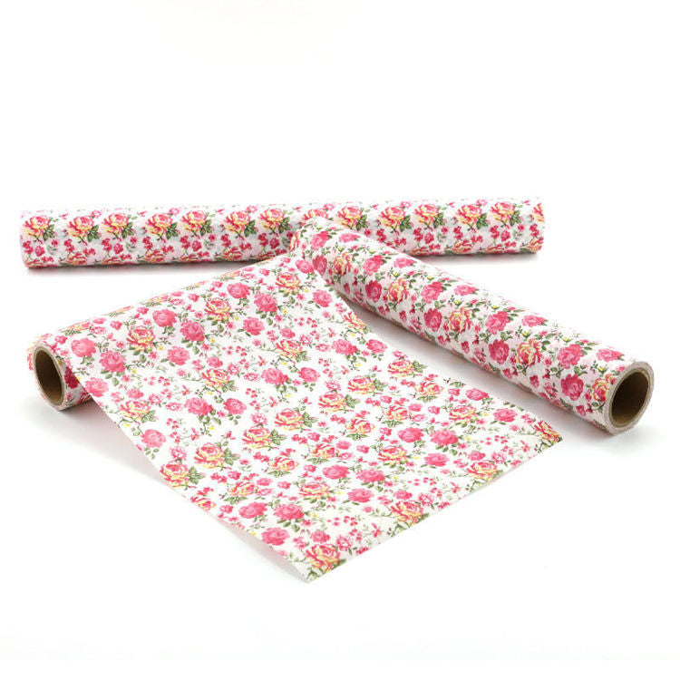 Rose Wrapping Washi Sheet Roll (No Adhesive) - 5 Meters