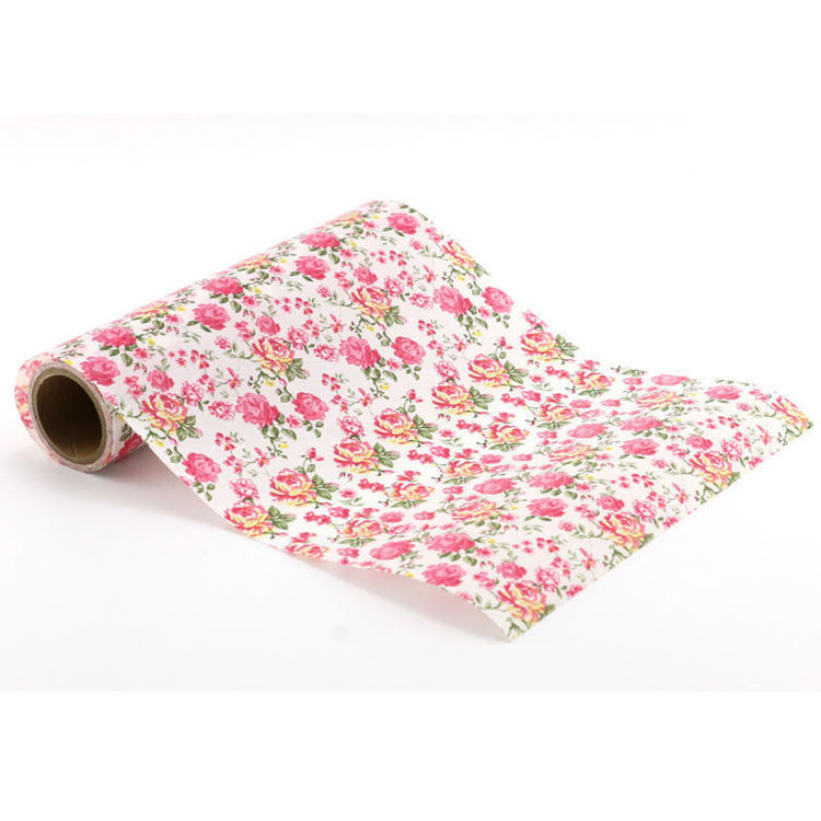 Rose Wrapping Washi Sheet Roll (No Adhesive) - 5 Meters