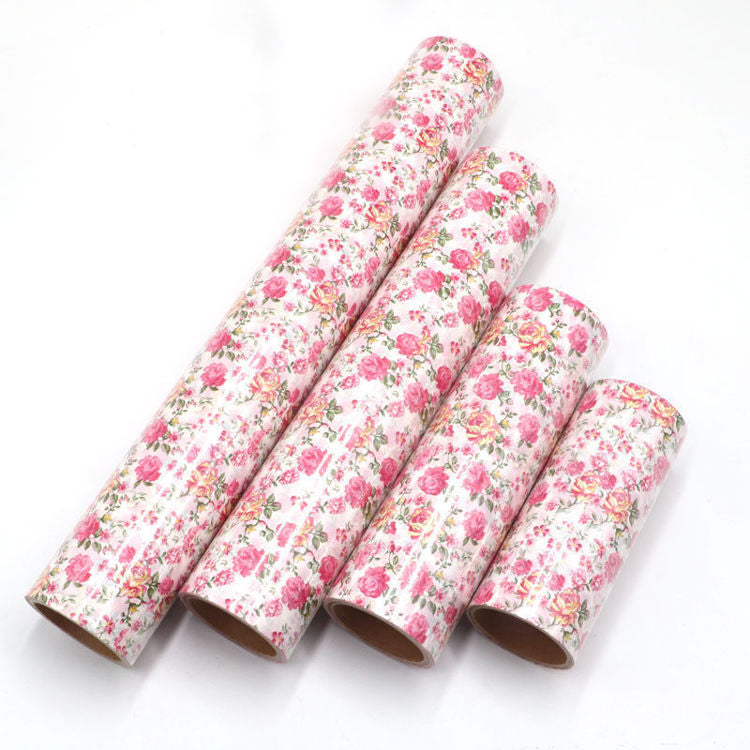 Rose Wrapping Washi Sheet Roll (No Adhesive) - 5 Meters