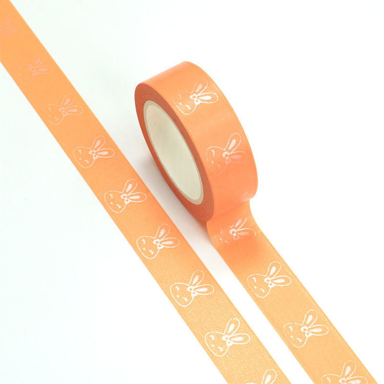 Pink Foil Bunny Washi Tape 15mm x 10m