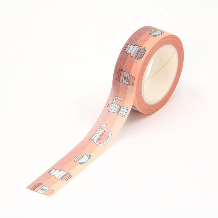 Coffee Time Washi Tape 15mm x 10m