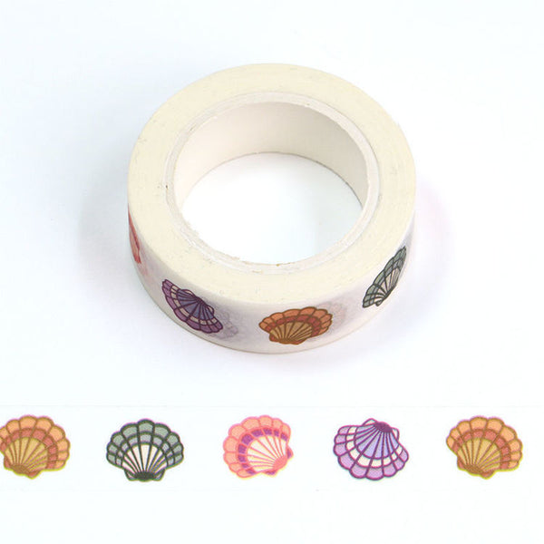 Colorful Shell Washi Tape 15mm x 10m