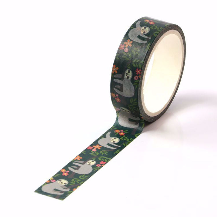 Cute Sloth Washi Tape 15mm x 10m