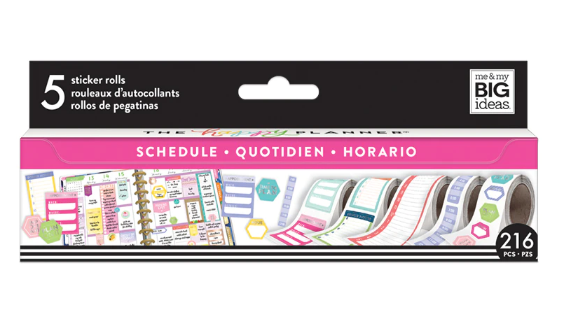 Schedule Sticker Rolls Happy Planner MAMBI - 5 Rolls (216 pcs)
