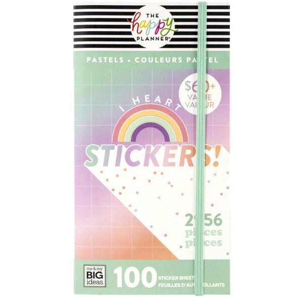 Me & My Big Ideas Pastels 100 Sheets Happy Planner Mega Value Pack Stickers