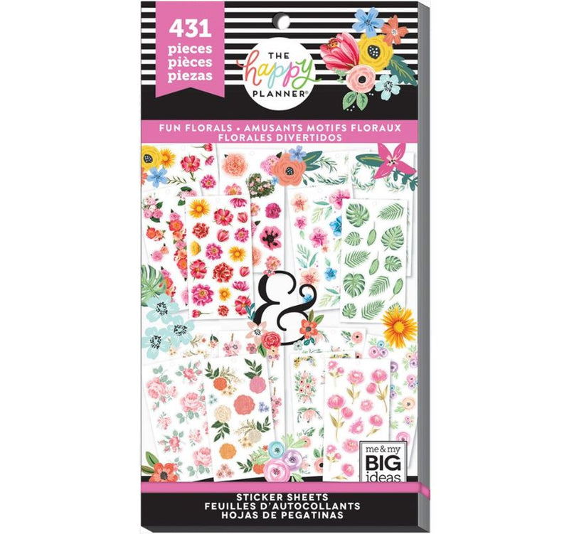 Me & My Big Ideas Fun Florals Happy Planner Value Pack Stickers