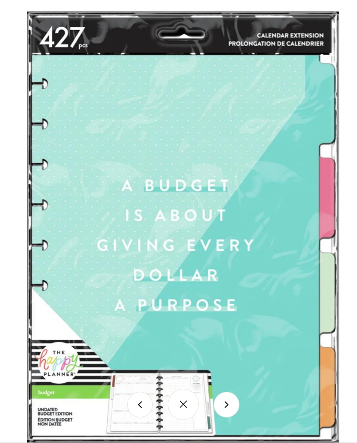 Happy Planner Bright Budget Classic Planner Extension Pack