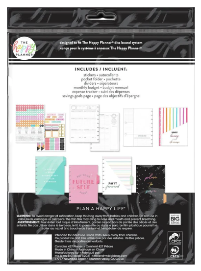 Happy Planner Bright Budget Classic Planner Extension Pack