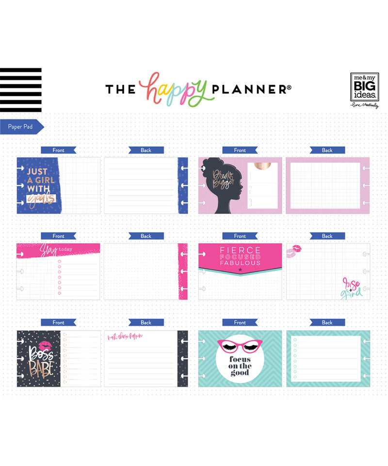 Boss Babe Happy Planner Multi Accessory Pack -  Sticky Notes/Sticker/Cards