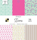 DCWV Washi Icon Prints Stack 6" x 6"