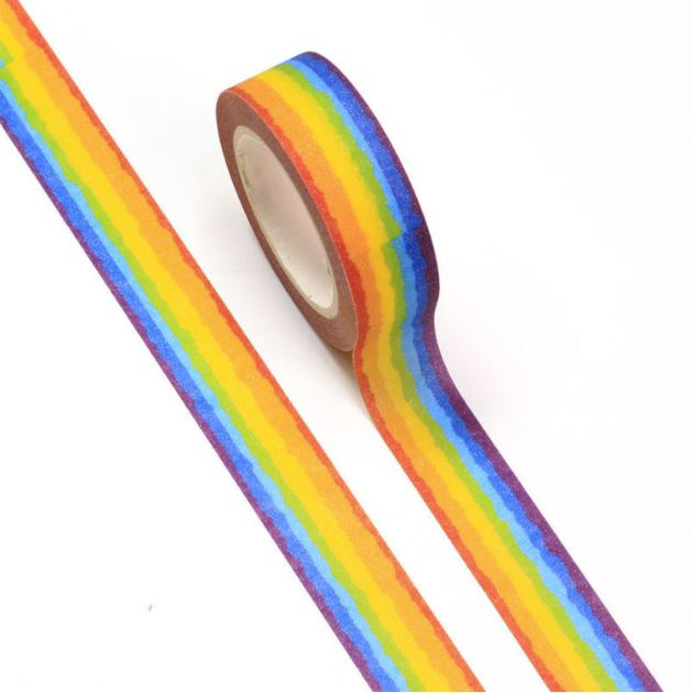 Glitter Rainbow Washi Tape 15mm x 10m