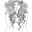 Prima Marketing Grace Prima Princesses Cling Stamp 5"X7"