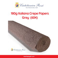 Cartotecnica Rossi Crepe Papers 180g Neutrals  (Black, Brown, White & Gray Shades) Full Roll Premium Italian Crepe Papers