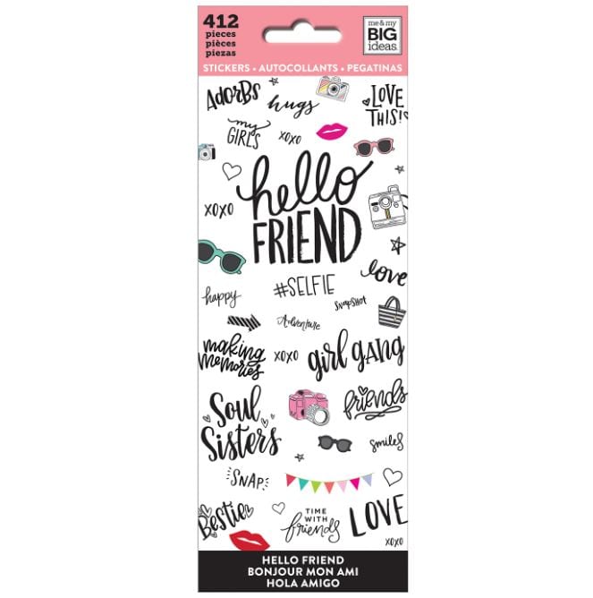 Me and My Big Ideas Hello Friend Happy Planner Icon Stickers