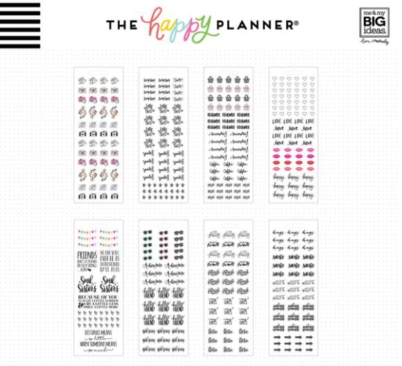 Me and My Big Ideas Hello Friend Happy Planner Icon Stickers