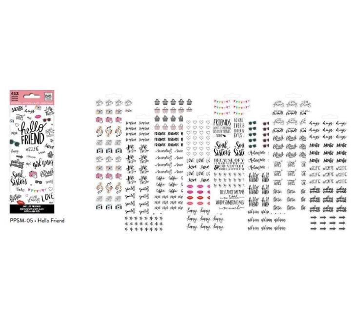 Me and My Big Ideas Hello Friend Happy Planner Icon Stickers