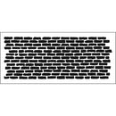 Crafter's Workshop Slimline Stencil 4"X9" - Bricks Horizontal