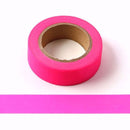 Solid Color Matte Washi Tape 15mm x 10m