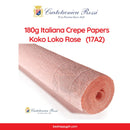 Cartotecnica Rossi Crepe Papers 180g (Purple & Pink Shades) Full Roll Premium Italian Crepe Papers