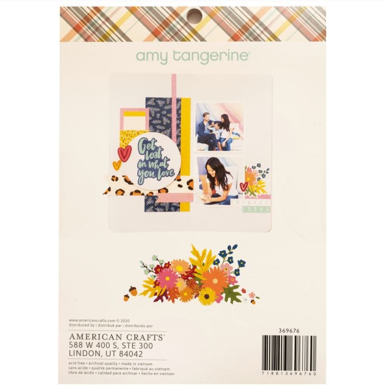 Amy Tangerine Late Afternoon Collection Paper Pad 6" x 8" 36 Sheets