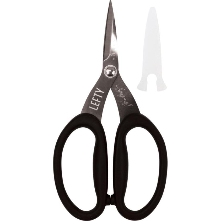 Tonic Studios Tim Holtz Left-Handed Non-Stick Titanium Micro Serrated Scissors 7