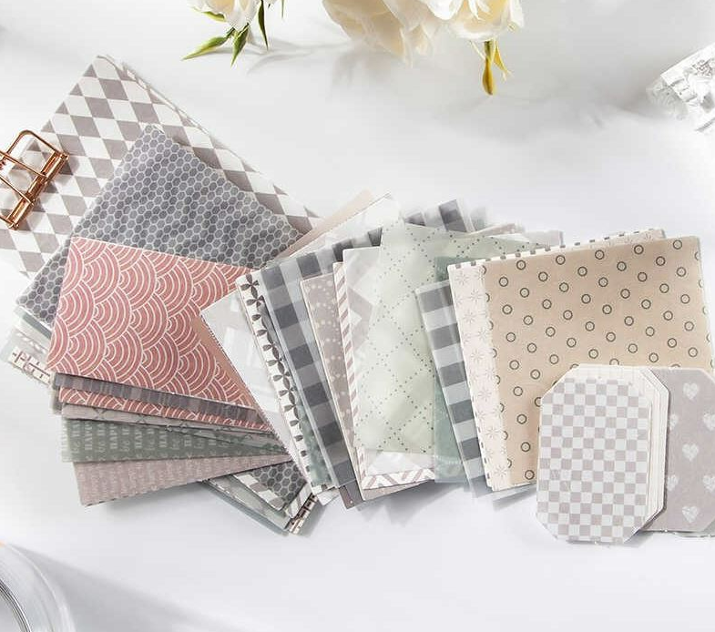 Textured Papers w/ Basic Prints Moking Travel