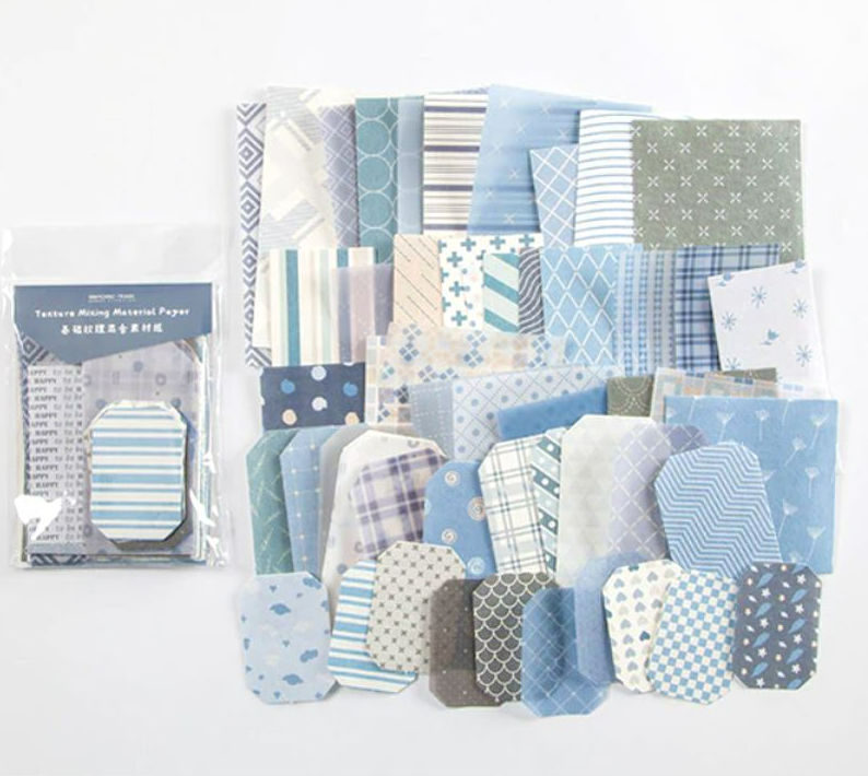 Textured Papers w/ Basic Prints Moking Travel