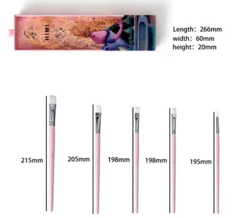 MIYA HIMI Paint Brush Gift Set (5pcs)