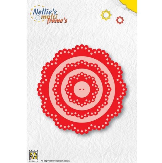 Nellie's Stitching Die Multi Frame Flower