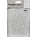 Darice Numbers Embossing Folder