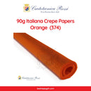 Cartotecnica Rossi Crepe Papers 90g (Brown, Orange & Yellow Shades) Full Roll Premium Italian Crepe Papers