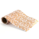 Foil Gold Peony Wrapping Washi Sheet Roll (No Adhesive) - 5 Meters