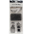 Ruby Rock It Raw & Rustic Clear Stamps 7"X3"