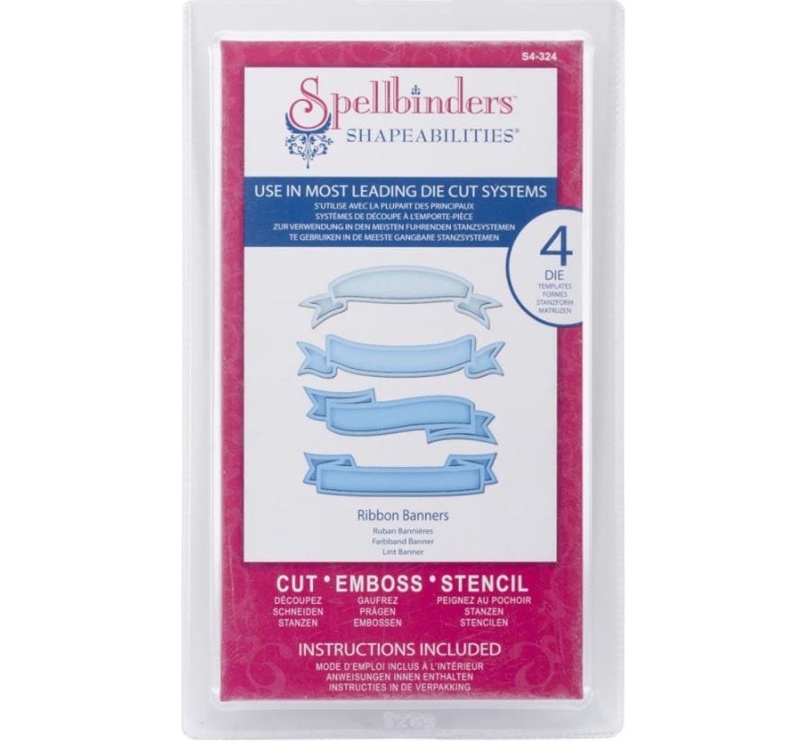 Spellbinders Ribbon Banners Shapeabilities Dies