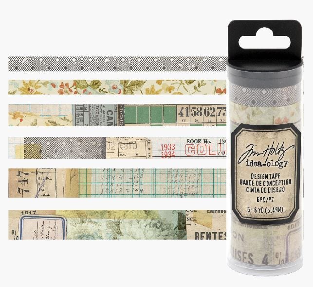 Tim Holtz Collector Design Washi Tape Set Idea-Ology - 6 Rolls