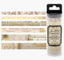 Tim Holtz Remnants Design Washi Tape Set Idea-Ology - 6 Rolls
