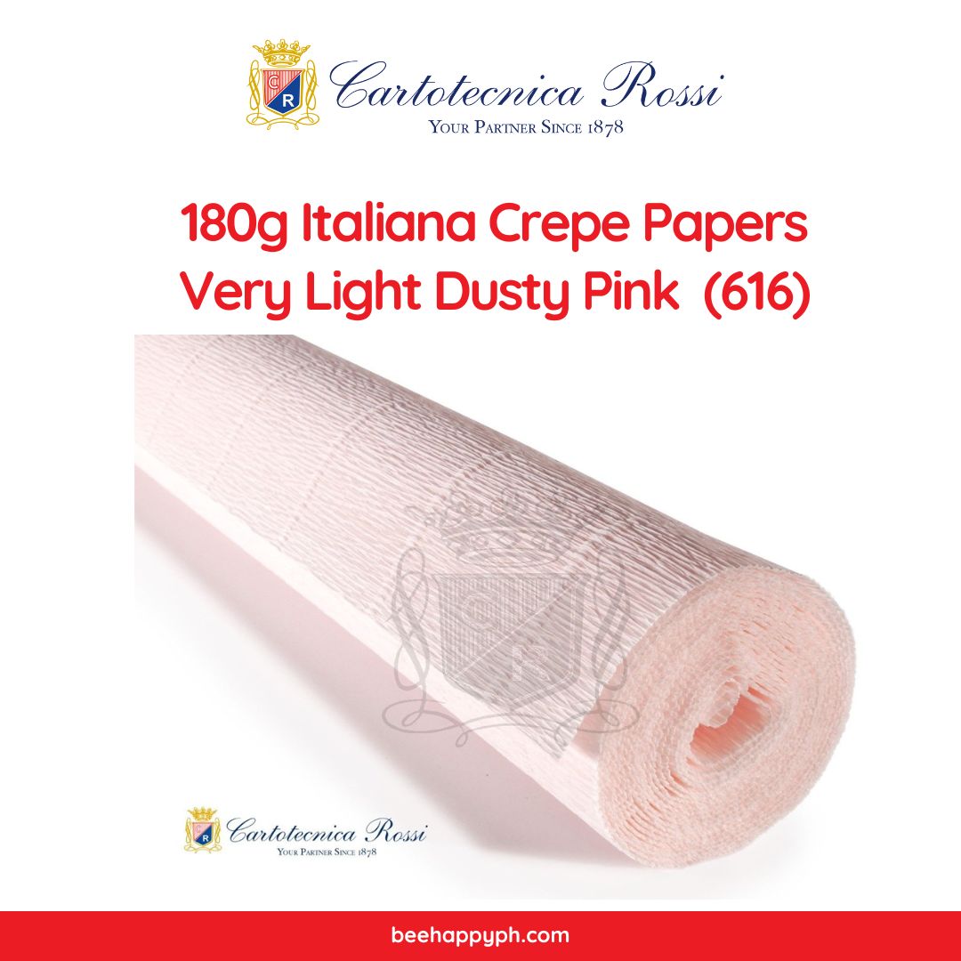 Cartotecnica Rossi Crepe Papers 180g (Purple & Pink Shades) Full Roll Premium Italian Crepe Papers