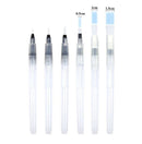Water Brush Pens Flat and Round Set of 6 - 185mm