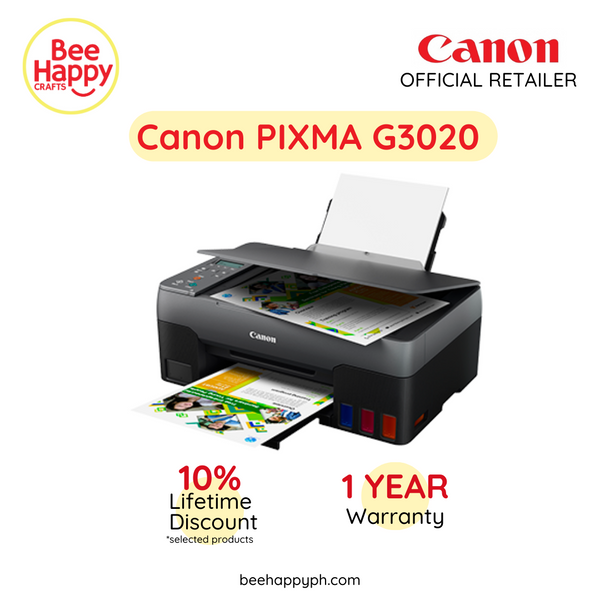 Canon PIXMA G3020 Refillable Ink Tank 3-in-1-Printer with Wi-Fi