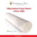 Cartotecnica Rossi Crepe Papers 180g Neutrals  (Black, Brown, White & Gray Shades) Full Roll Premium Italian Crepe Papers