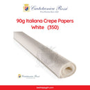 Cartotecnica Rossi Crepe Papers 90g (Blue, Green & White Shades) Full Roll Premium Italian Crepe Papers