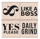 Hero Arts Yes Please Kelly Purkey Mounted Rubber Stamp 3" x 3"